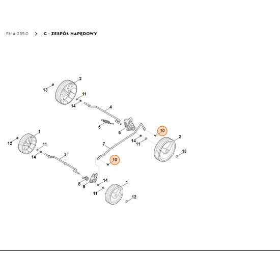 STIHL Śruba 4x12 6311 951 3501